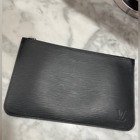 louis vuitton neverfull tote MM black leather epi - Picture 5 of 13